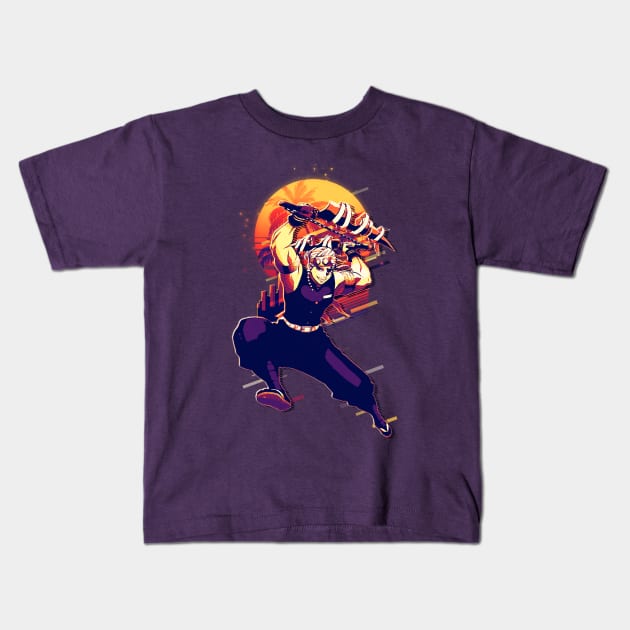 Demon Slayer Tengen Uzui Kids T-Shirt by SiksisArt